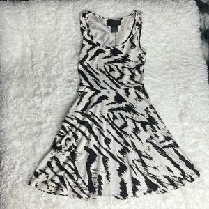Striped Black And White Dress - M